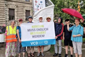 Der VCD bei der Demo am Autoeater Der VCD bei der Demo am Autoeater